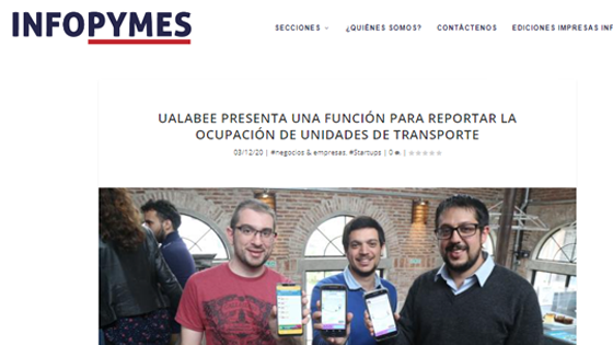 Ualabee presenta una función para reportar la ocupación de unidades de transporte