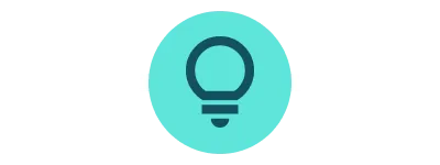 ícono de foco de luz