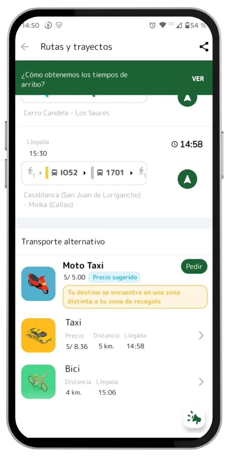 Pantalla de inicio de nuestra aplicación Treep
